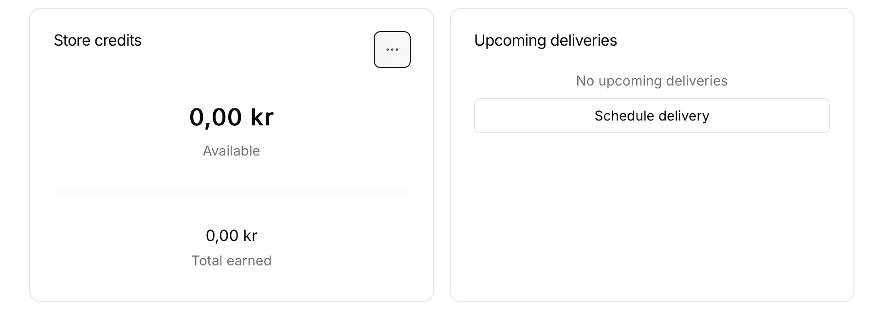 Store credit request payout